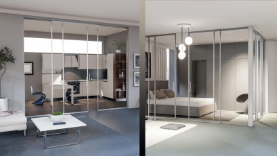 Sliding interior doors