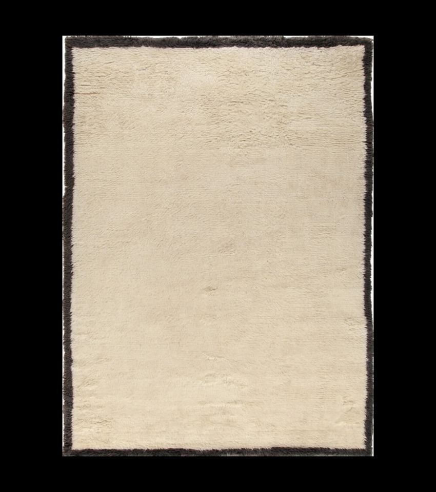 MOROCCAN TOUCH BORDER<BR>IVORY - DARK GREY