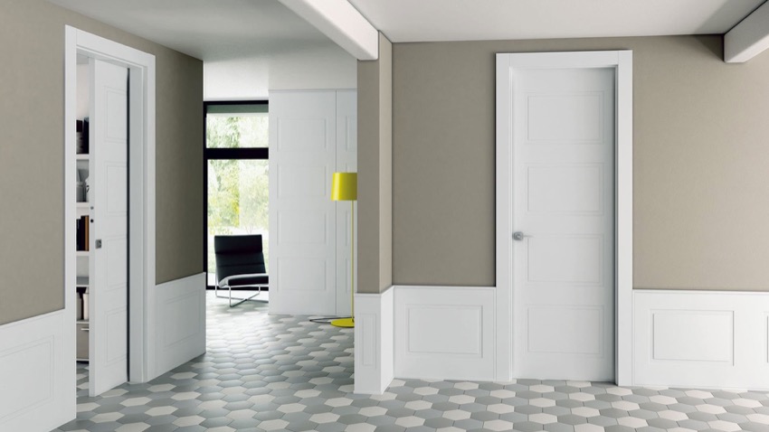 Internal doors;  how to combine styles and finishes
