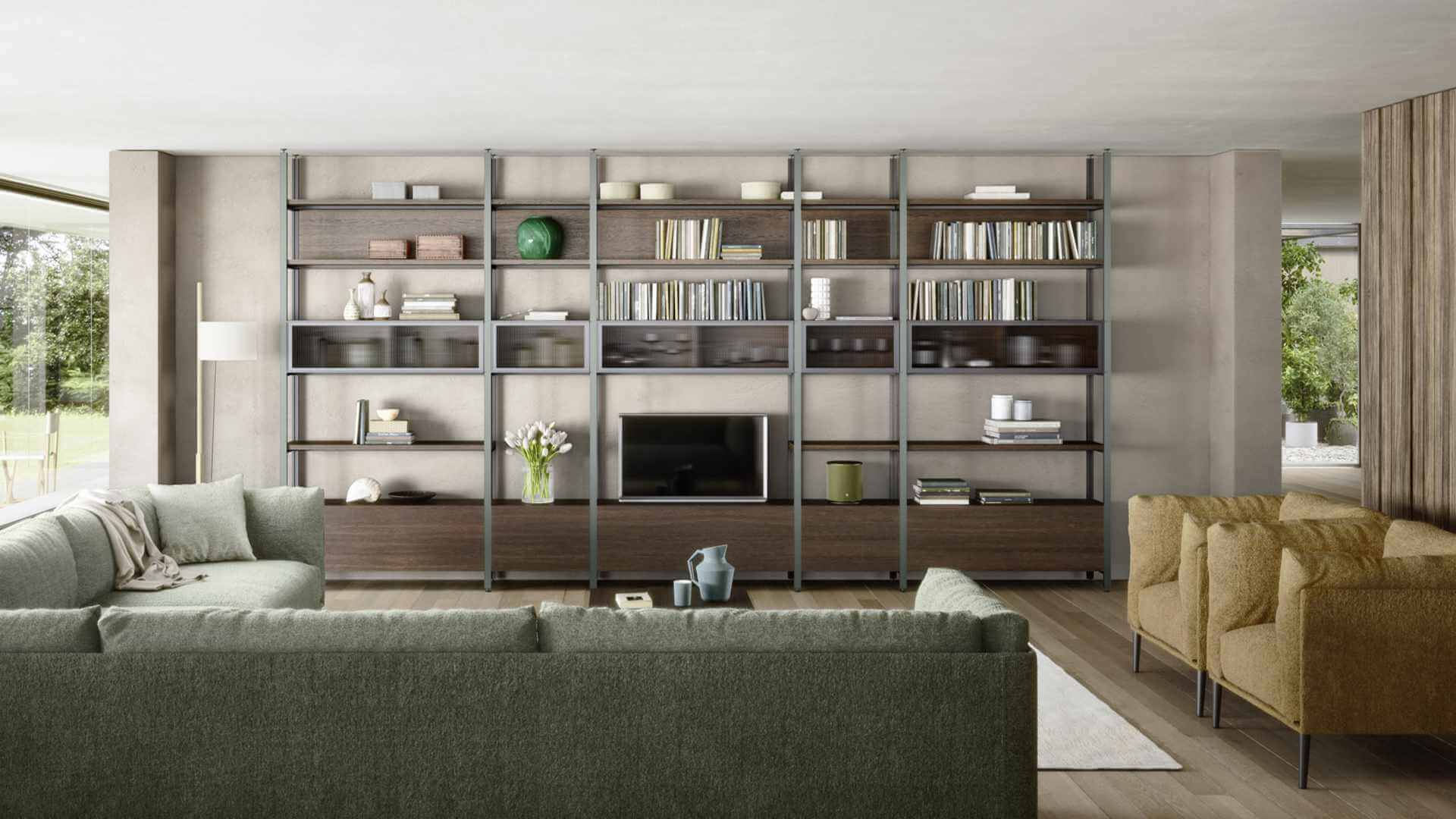 Blog IDW - How to choose bookshelves: proposals from Novamobili